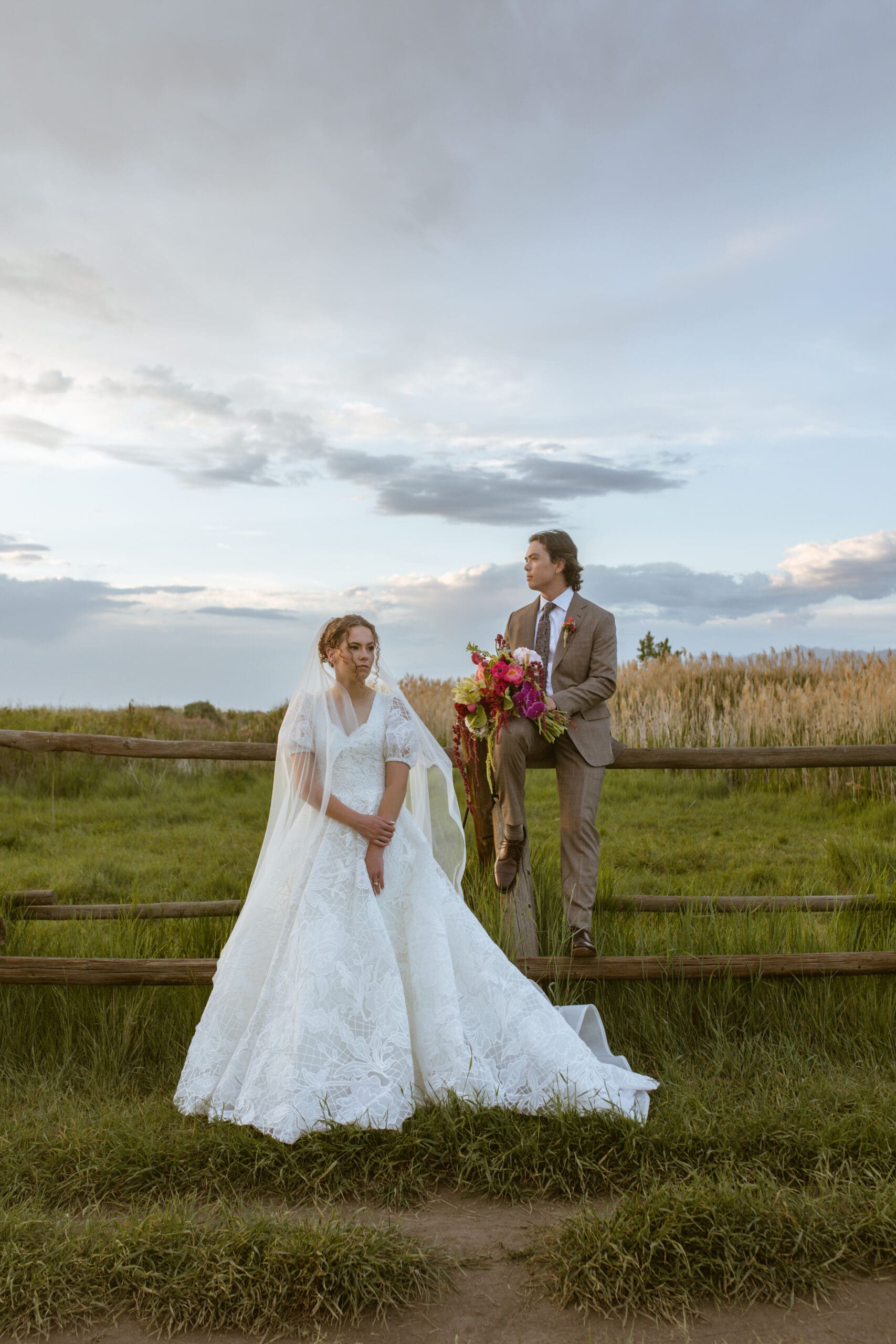 Utah editorial inspired wedding photography at tunnel springs park in utah
