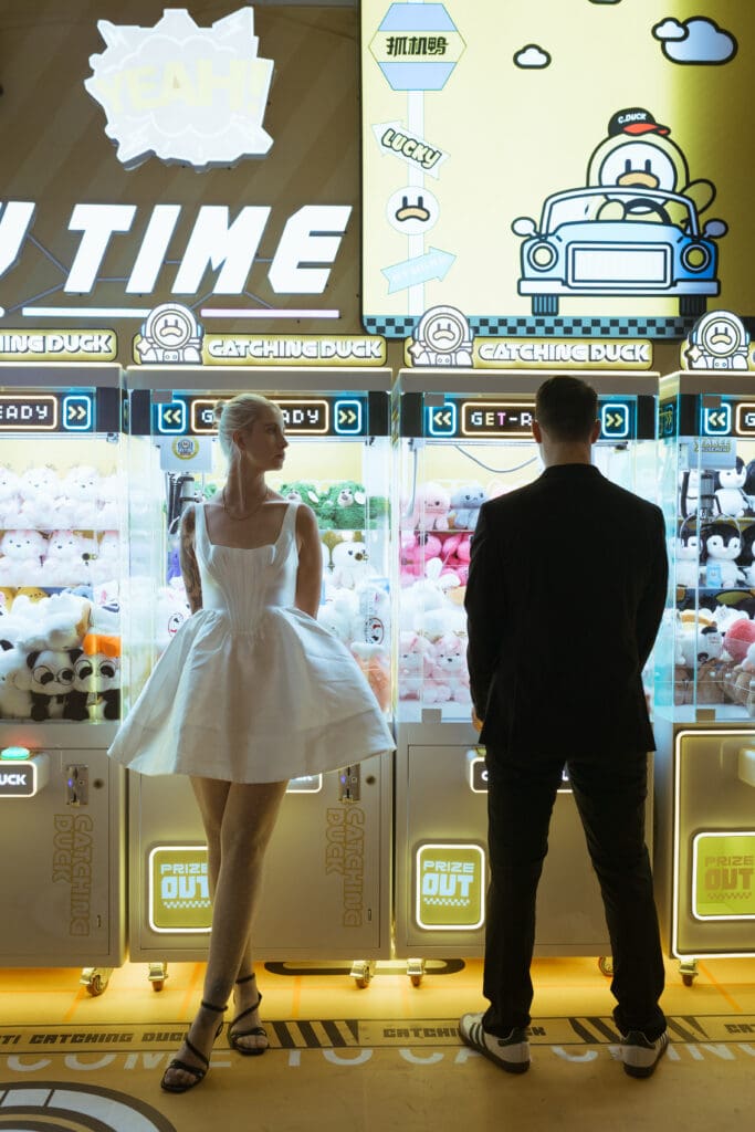 Chinatown hong kong style wedding shoot