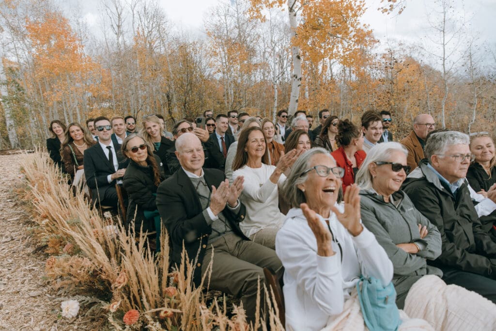 outdoor fall wedding in Kamas Utah 