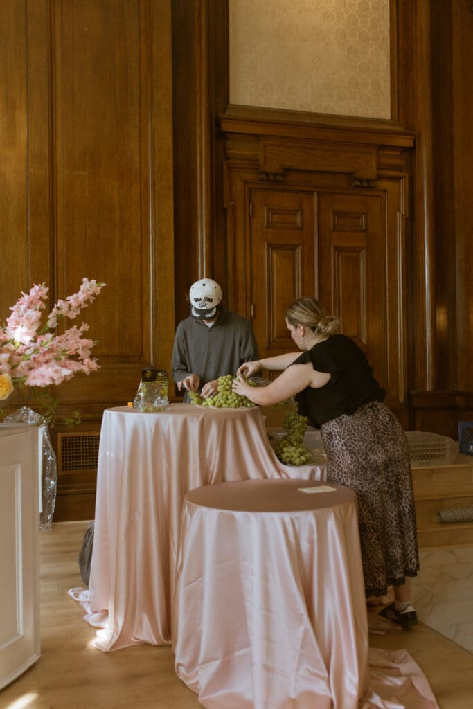 Charcuterie in Let Them Eat Cake Marie Antoinette luxury wedding editorial by Gabrielle Pellegrino Photography