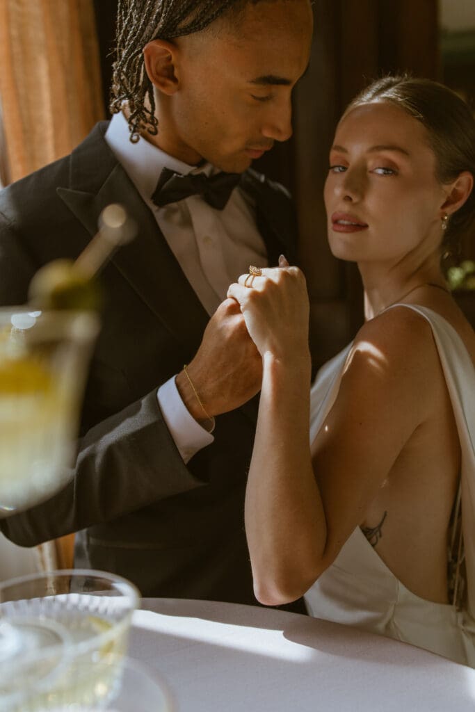 Pre-wedding in Let Them Eat Cake Marie Antoinette luxury wedding editorial by Gabrielle Pellegrino Photography